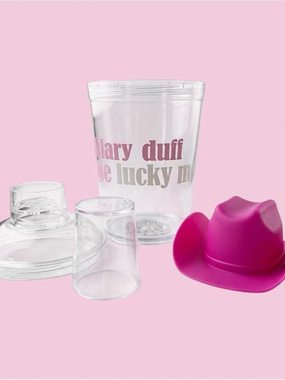 Hilary Duff Concert Lucky Me Tour Aperol Spritz Light Cocktail Shaker Cowboy Hat
